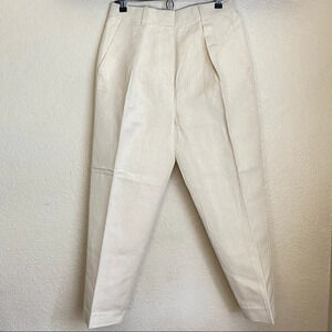Rachael Wang High waist pleated pants Hemp size 4 sustainable organic‎ cotton